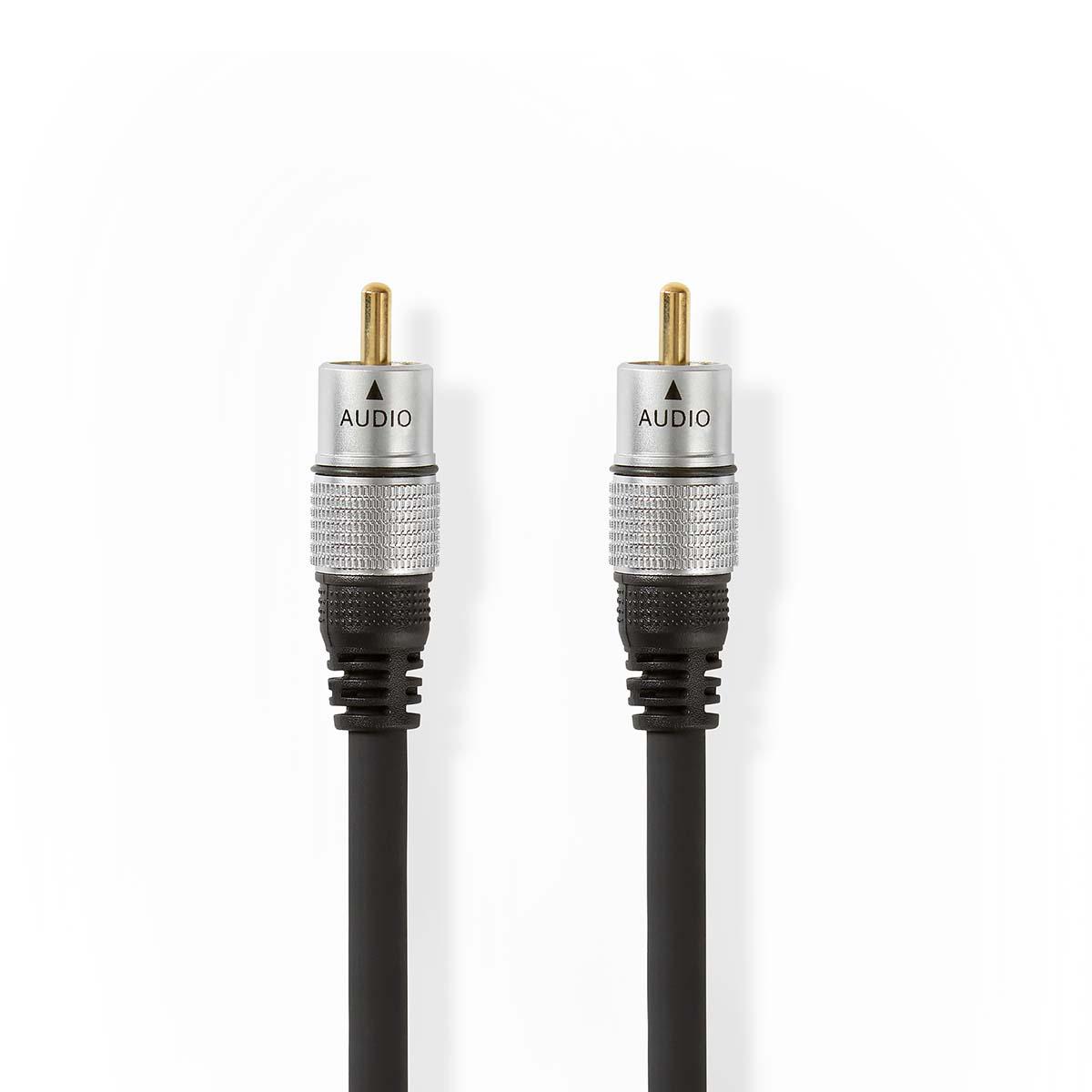 Câble audio numérique l=1.5m haute qualite 75ohms (vidéo / caisson de basse / spdif)
