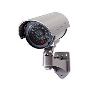 Caméra de sécurité factice balle  / ip44 / alimenté par pile / avec support mural