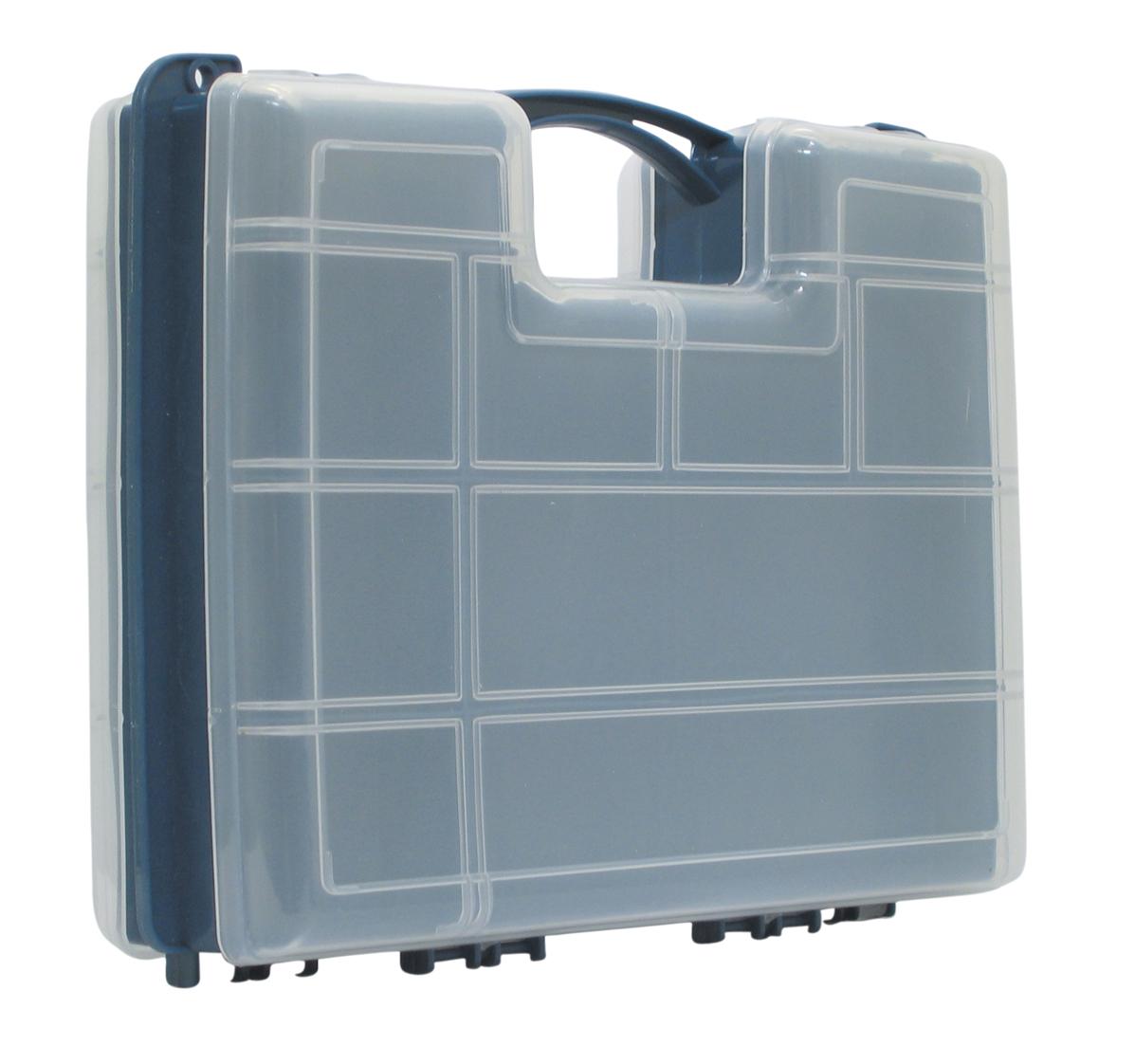Boite de rangement type valise de 10 a 22 compartiments modulables 295 x 220 x 76mm