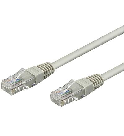 Câble réseau non blindé 4 paires torsadees multibrins cca cat5e u/utp d= 4.5mm 100mhz l= 50m