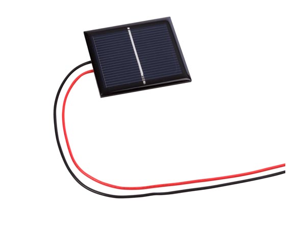 Cellule solaire 1v 200ma (46 x 40 x 2 mm)