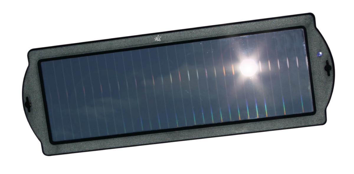 Chargeur solaire pour batterie 12v 1.5w avec pinces batterie / prise allume-cigare