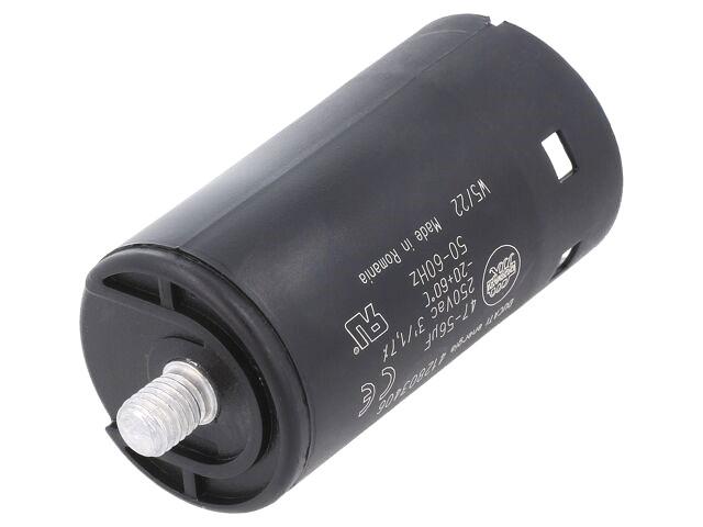 Condensateur demarrage ducati moteur a cosses 47-56 250vac 36.5x68.5mm + filetage m8