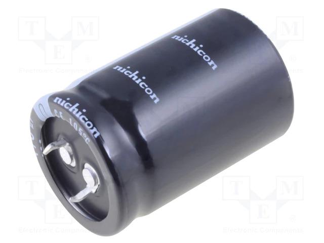 Condensateur électrolytique haute qualité nichicon 220uf 500v dc Ø30x45mm 105°c snap-in