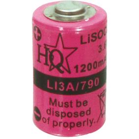 Pile lithium 3.6v 1100ma 1/2r06 (14.3x 25mm) er14250