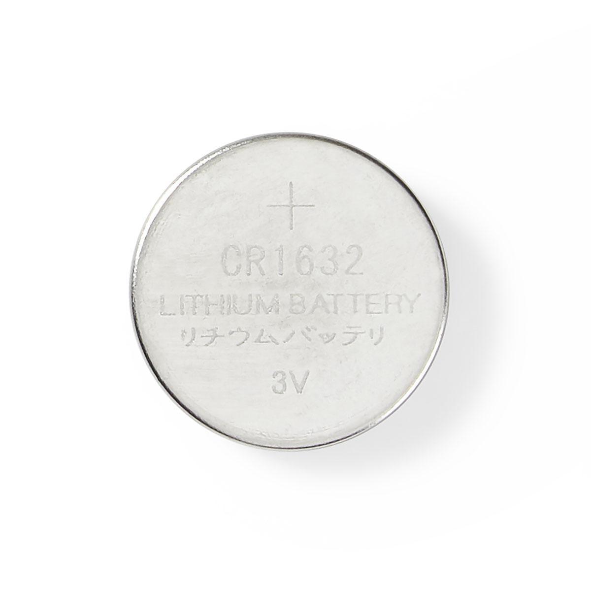 Pile bouton lithium cr1632 3v (lot de 5 pièces)