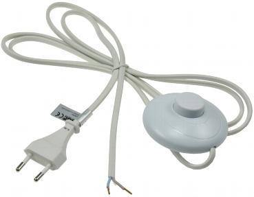 In-line pied poussoir Lampe Cordon d'alimentation avec pied Interrupteur 1.8 m US Plug