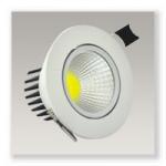 Kit spot orientable  led 12w cob  3000°k blanc chaud  960 lumens  ip54 + alim electronique : 230v