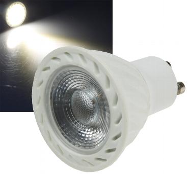 Lampe mr16 gu10 - a led cob 7w - blanc neutre - 4000°k - 520 lumens - 230v - 36°-