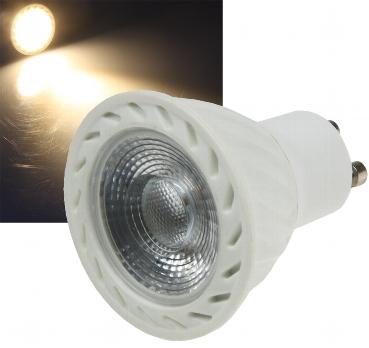 Lampe mr16 gu10 - a led cob 7w - blanc chaud - 3000°k - 500 lumens - 230v - 36°-