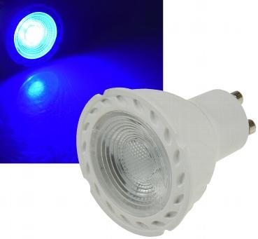 Lampe mr16 gu10 - a led 5w - bleue - 10000°k - 120 lumens - 230v - 38°-