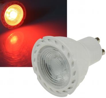 Lampe mr16 gu10 - a led 5w - rouge - 10000°k - 120 lumens - 230v - 38°-