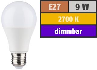 Lampe e27-a leds 9w-blanc chaud-2700°k-806lumens-200°- 230v- 60x112mm
