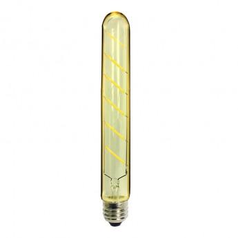 Lampe a filament led -e27- tube st30 - style retro -4w - blanc neutre - 4000°k - 440 lumens -160°  - 30 x 225 mm
