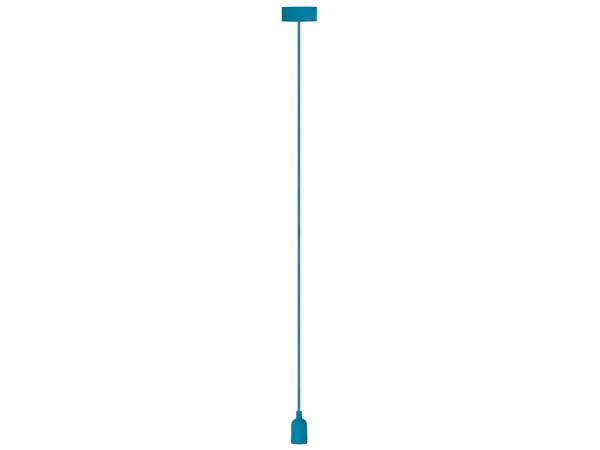 Luminaire design à suspension en cordage - bleu