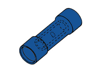 Manchon bleu pour câble 1.5-2.5mm² lot de 10 pièces