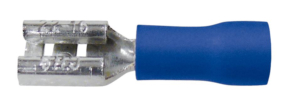 Cosse femelle 4.8mm bleue câble 1.5 à 2.5mm² lot de 50 x pièces
