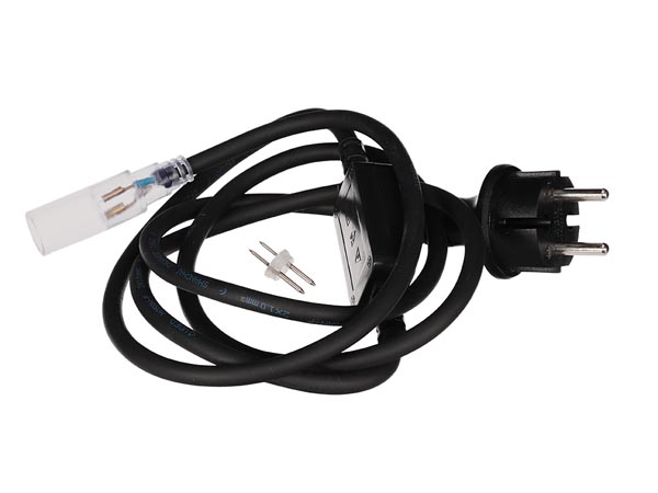 Cable alimentation secteur 230vac pour flexible lumineux série flex1m/led