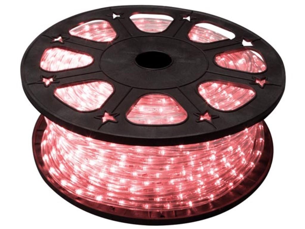 Flexible lumineux rouge 36 led/m 230vac 2.5w/m pour intérieur et extérieur  (vendu au mètre)
