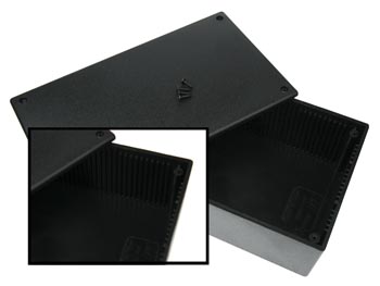 Coffret plastique - noir 200 x 110 x 65mm