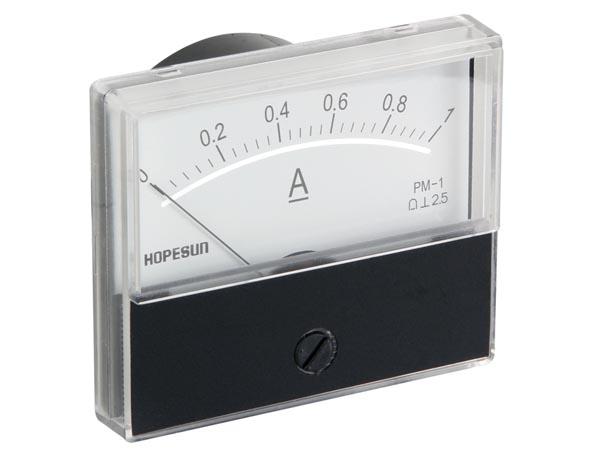 Galvanomètre classe 2.5 1acc dim:70x60x35mm affichage: 70x32mm