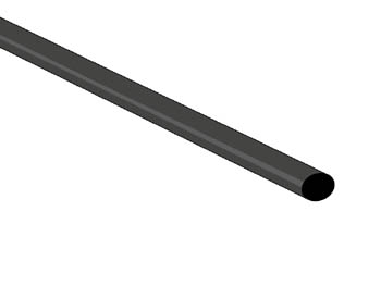 Gaine thermorétractable noire Ø3.2mm coef. de rétractation 2:1 l=1m