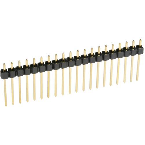 Barrette male/male simple rangee  40 broches pas 2.54mm 3a h=17.8mm ( 3mm/2.5mm/12.3mm )