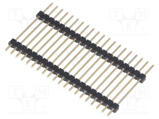 Barrette peigne 40 pin connecteurs mâles espacé 2.54 mm blanc qualité ROHS 