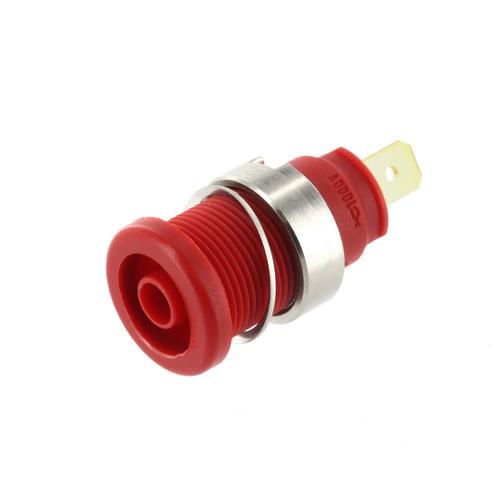 Douille de sécurité 4mm isolée - rouge 1000v 24a (seb 2610 f 4, 8) hirschmann