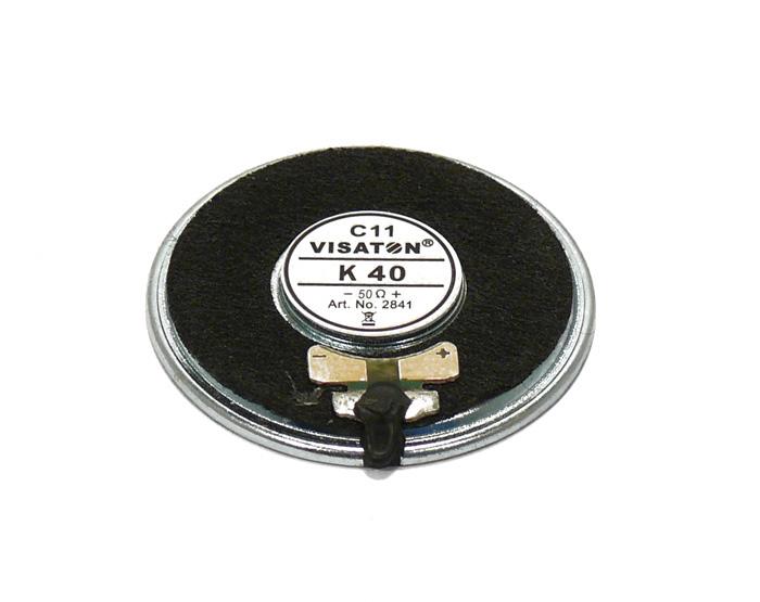 Haut-parleur miniature visaton 1w 50ohms (idéale interphone) - Ø40x4,5mm - 350÷6000hz