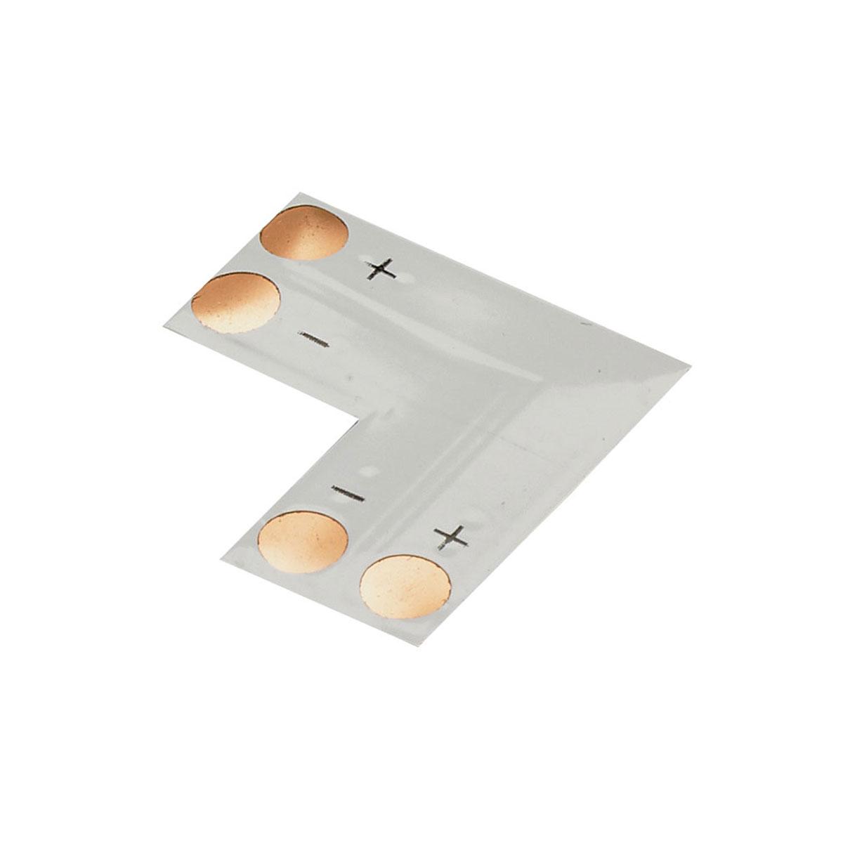 Connecteur en l pour rubans monochromes 10 mm