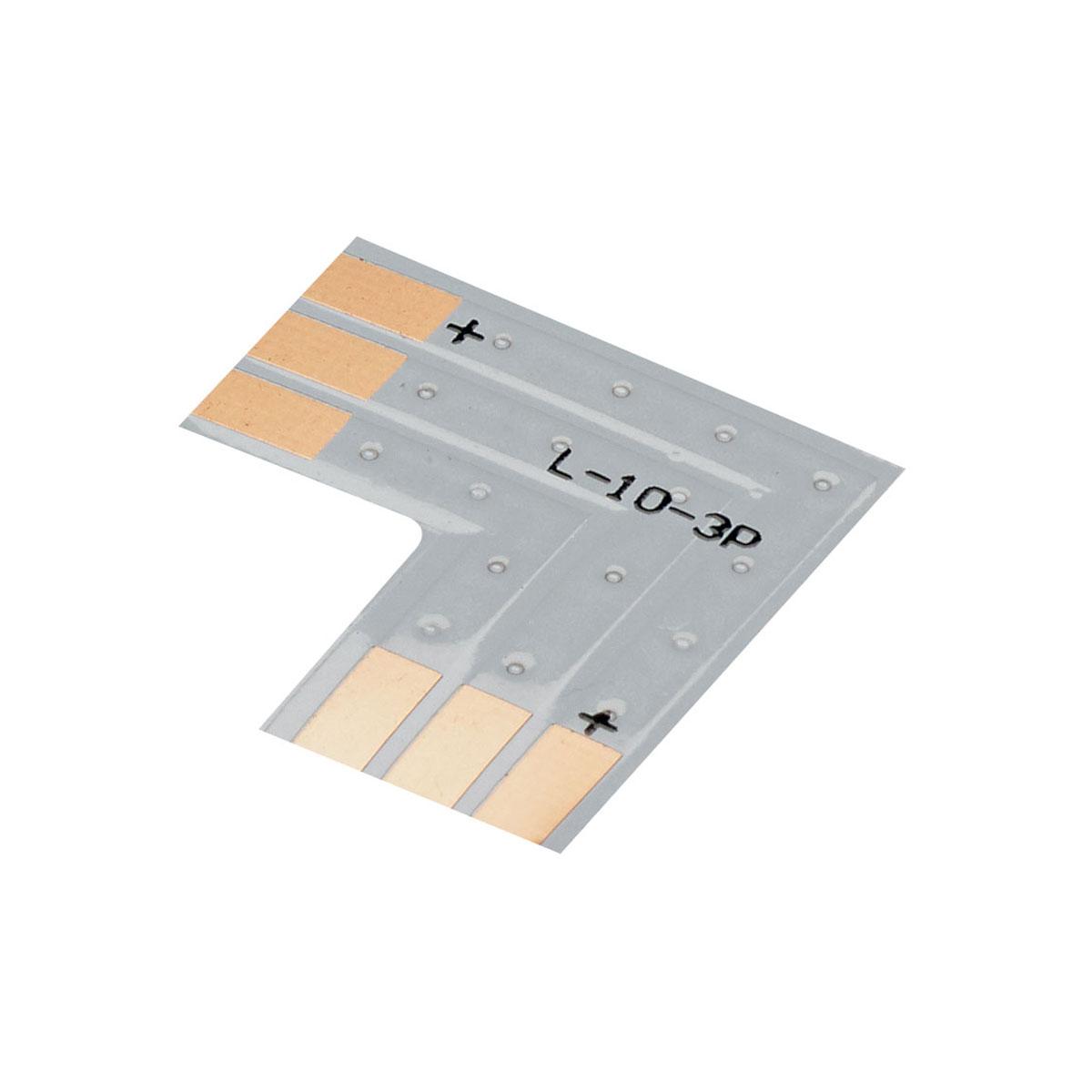 Connecteur en l pour rubans bicolores 10 mm
