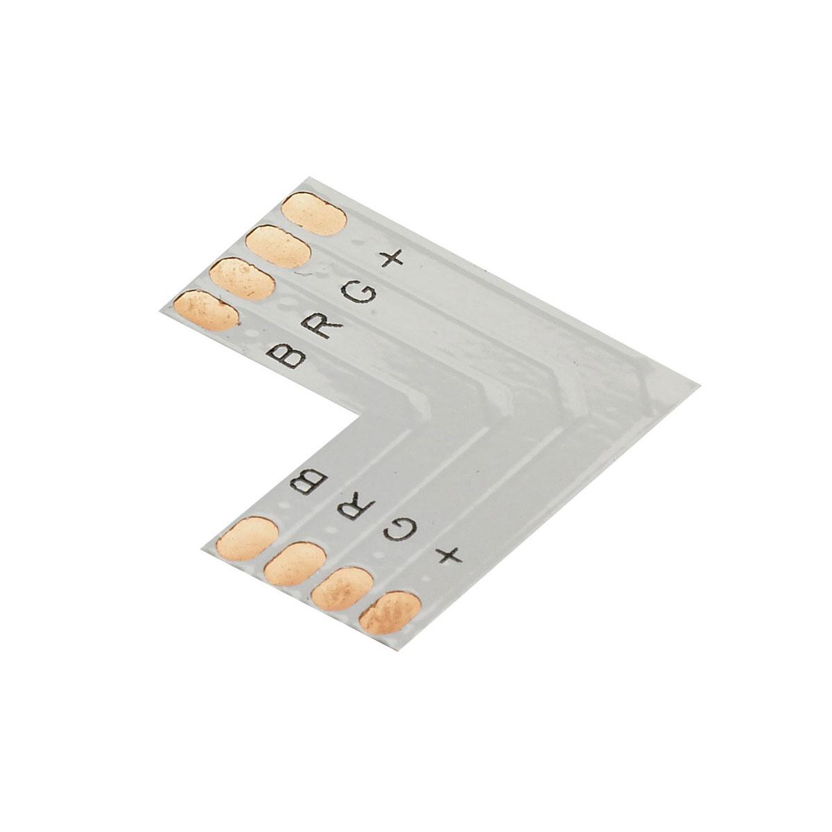 Connecteur en l pour rubans tricolores 10 mm