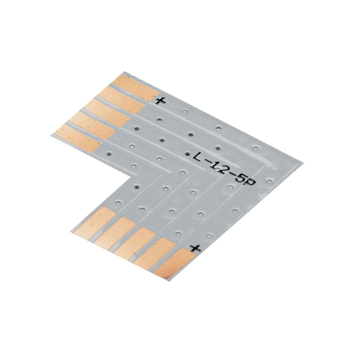 Connecteur en l pour rubans quadricolores 10 mm