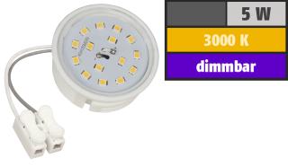 Lampe module a leds 5w lumiere chaude 3000k  400 lumens 230v 50x20mm dimmable