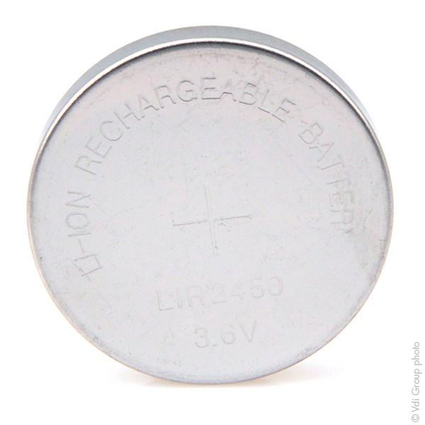 E44-Pile bouton rechargeable li-ion lir2450 3.6v 120mah à 3,90 € (Accus  Li-Ion 3V 24mm)