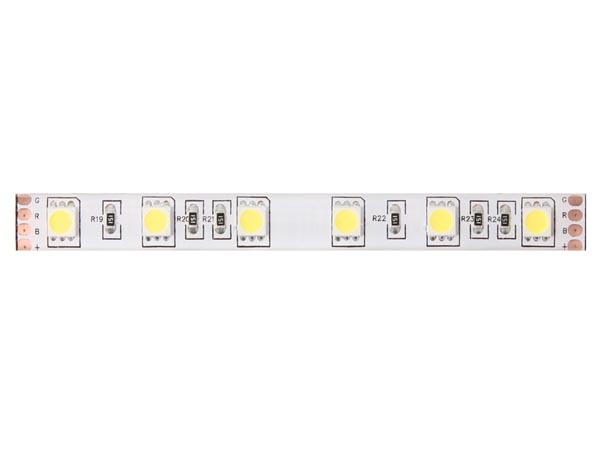 Flexible 300 leds type 5050 5m x 10mm rouge bleu vert 24v 2.5a 29.5w eclairage indirect