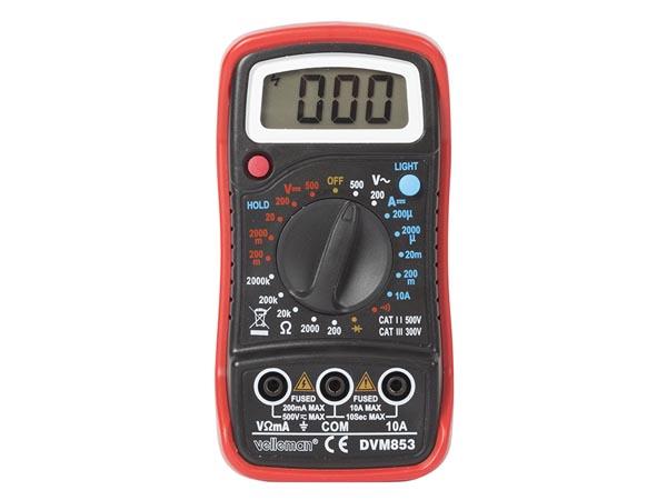 Multimètre numérique -ohmètre /voltmètre/ampèremètre /testeur de continuité - cat3 300 v cat2 500 v -- 1999 points