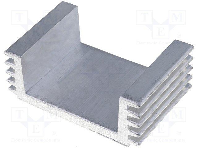 Radiateur 40x15x25mm aluminium