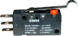 Micro switch à levier crosse 1 rt 10a 250v 28 x 16 x 10mm
