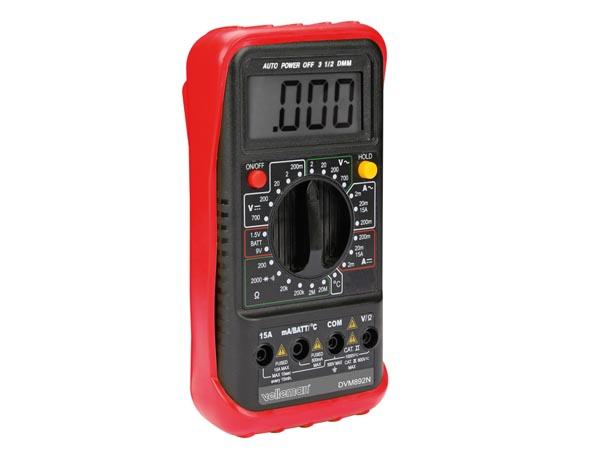 Multimètre numérique : ohmètre /voltmètre/ampèremètre-15a - /thermomètre /testeur de continuité cat2 700v - cat3 600v -