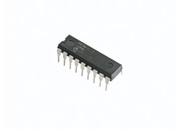 Microcontroleur eeprom 128 bits sram 224bits 4mhz dip18