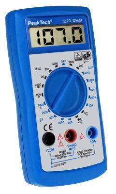 Multimètre numérique -ohmètre /voltmètre/ampèremètre /testeur de continuité /thermomètre avec sonde k -  cat3 300 v -