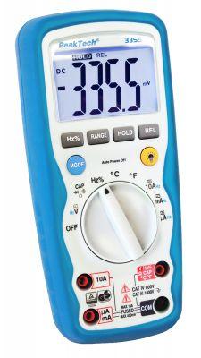 Multimètre numérique:ohmètre/voltmètre/ampèremètre/capacimètre/thermomètre/frequencemètre / étanche ip67 -cat4 600v -