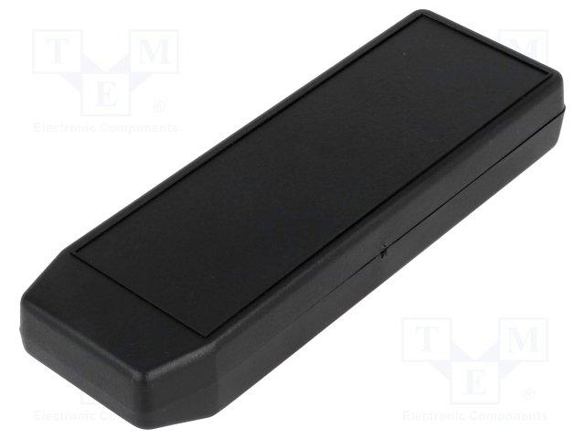 Coffret plastique  149 x 49 x 22mm type télécommande noir avec logement pour pile