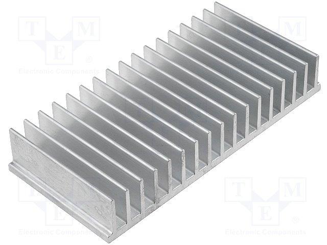 Easycargo Aluminium SSR Dissipateur Thermique 80 x 50 x 50 mm Dissipateur Chaleur Radiateur Refroidissement pour 10–40 A Solid State Relay SSR 80mmx50mmx50 mm Silver Tone 1-Pack 