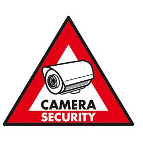 Sticker caméra de sécurité 123 x 148mm