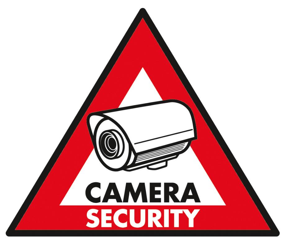 Sticker caméra de sécurité 123 x 148mm
