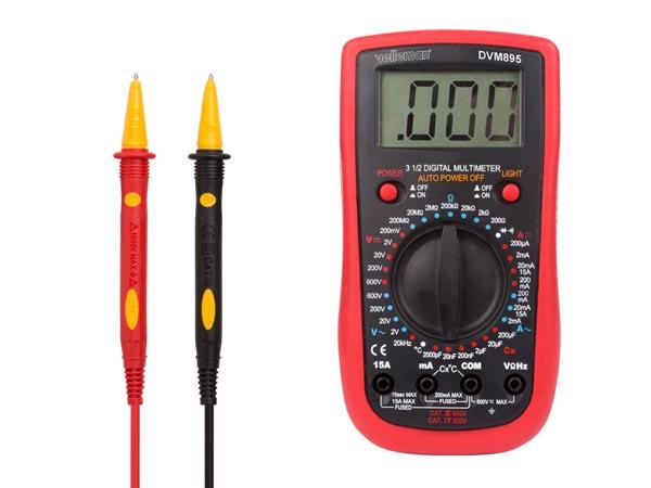 Multimètre numérique:ohmètre /voltmètre/ampèremètre/capacimètre/thermomètre/fréquencemètre/ cat3 600 v - cat4 300 v - 1999 point
