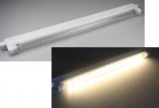 Reglette + tube a leds type t5 230v  4w 260 lumens 3000°k blanc chaud 400 x 42 x 17 mm